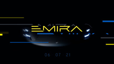 Lotus Emira 4 390x220 - انتشار تیزر امیرا، آخرین محصول بنزینی لوتوس