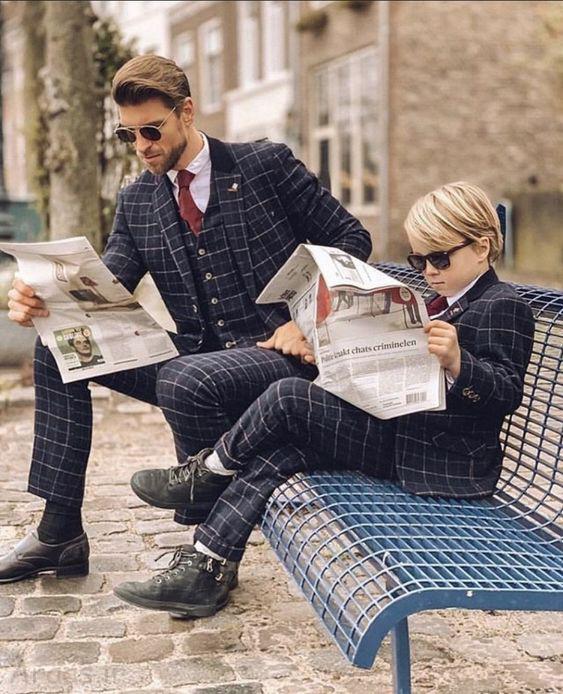 www.araas .ir 41 3 - جدیدترین مدل های ست لباس پدر و پسر 2022 شیک